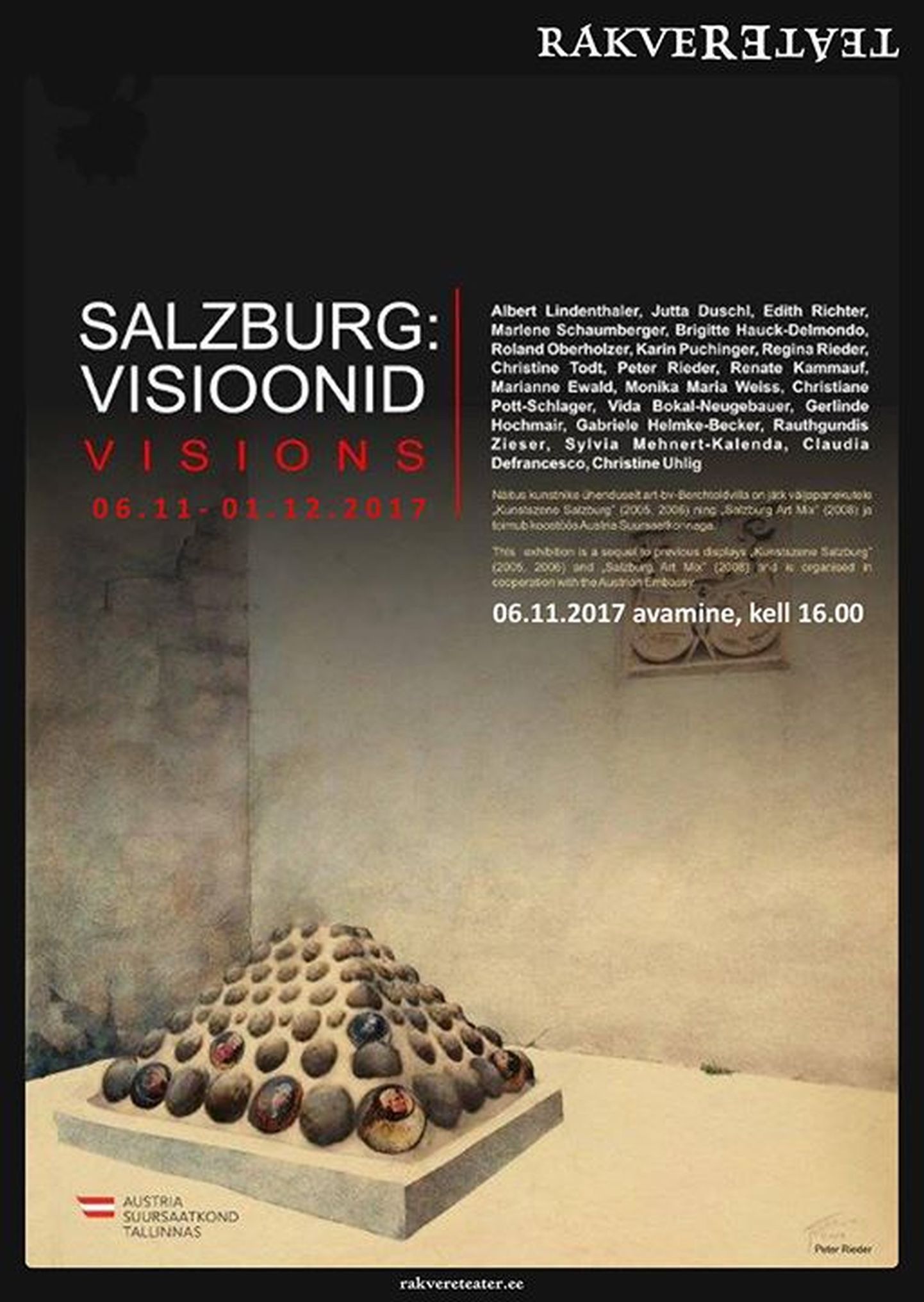 Näituse "Salzburgi visioonid" plakat.