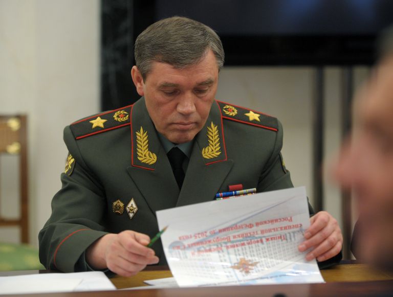 September 10, 2014. Army General Valery Gerasimov, Head of the Armed Forces Staff, First Deputy Defense Minister, at a Kremlin meeting on the development of the State Armament Program for 2016-2025.