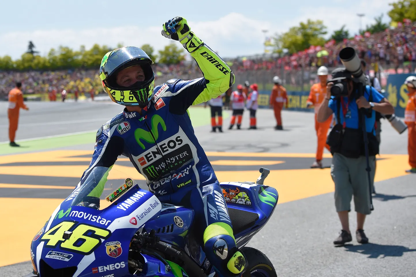 Võidukas Valentino Rossi.