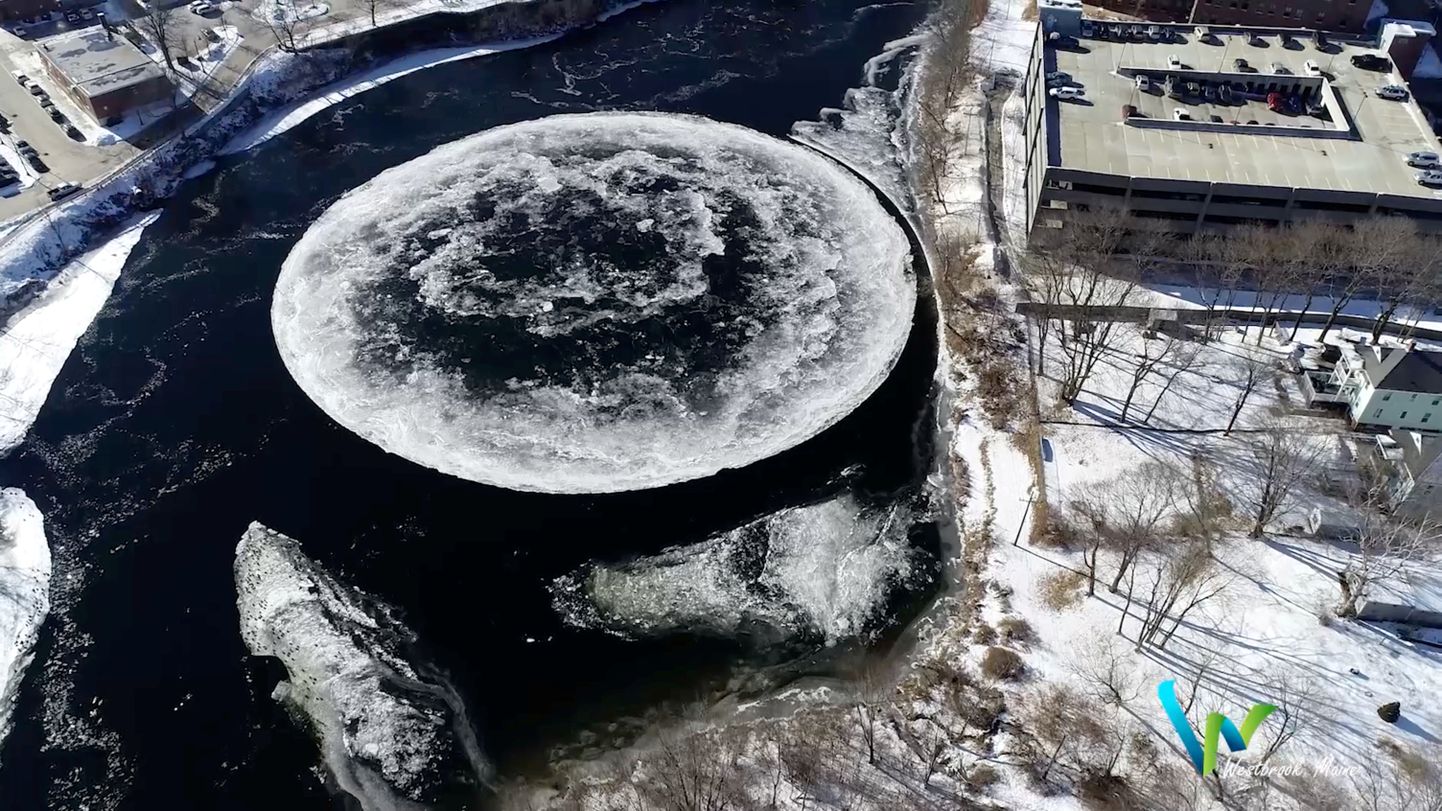  Milzīgs ledus disks Presumpskotas upē
