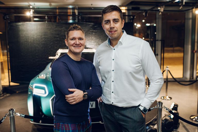 Руководители проекта нового электромобиля EEV, владельцы JMV Motors Вирго Вейман (слева) и Яак Лайксоо.