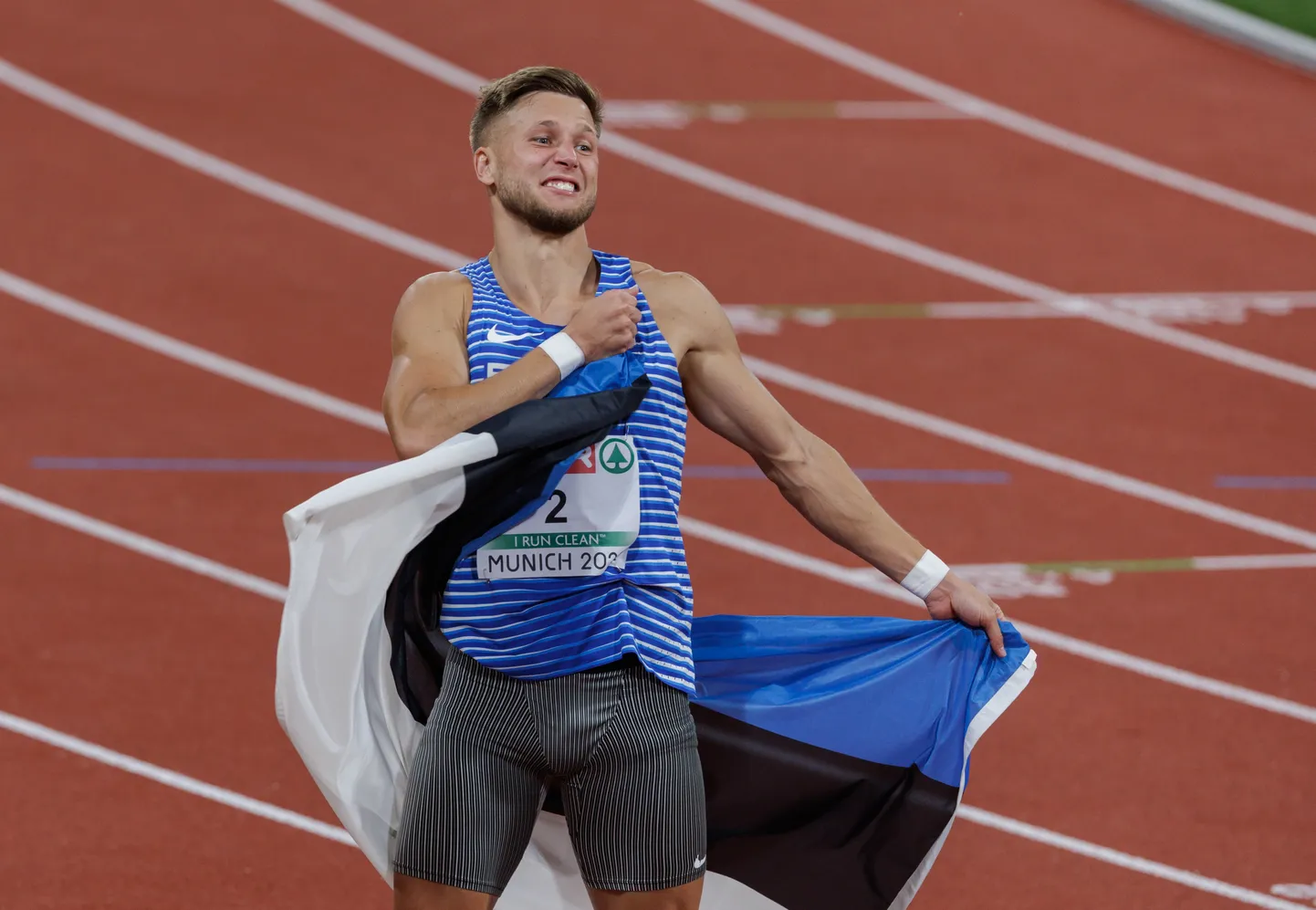 Janek Õiglane kergejõustiku EMil Münchenis.