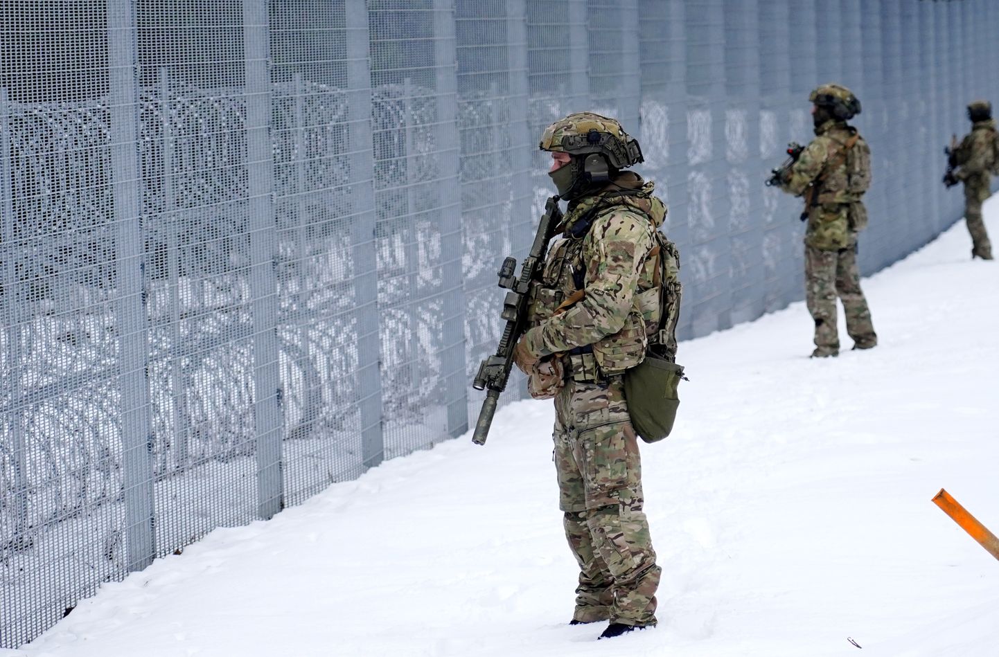 Забор на латвийско-белорусской границе