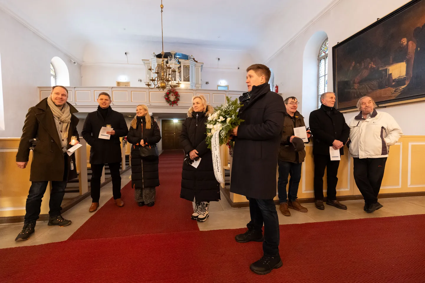 Vabadussõjas võidelnute mälestushetk.