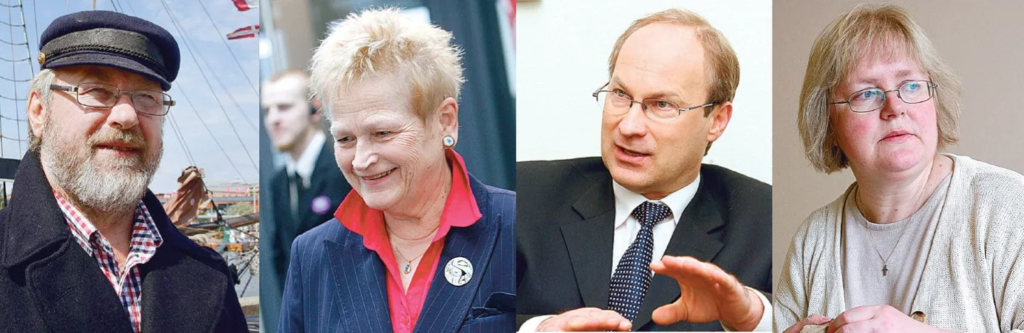 Tarmo Kõuts, Sirje Endre, Vallo Reimaa ja Kadri Jäätma.