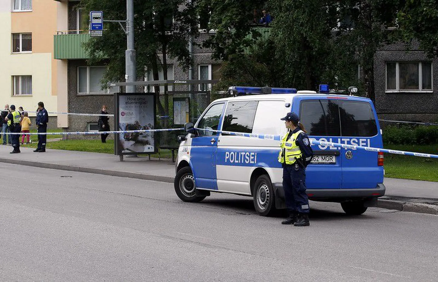 Mustamäel Vilde teel tapeti 21. juunil inimene.