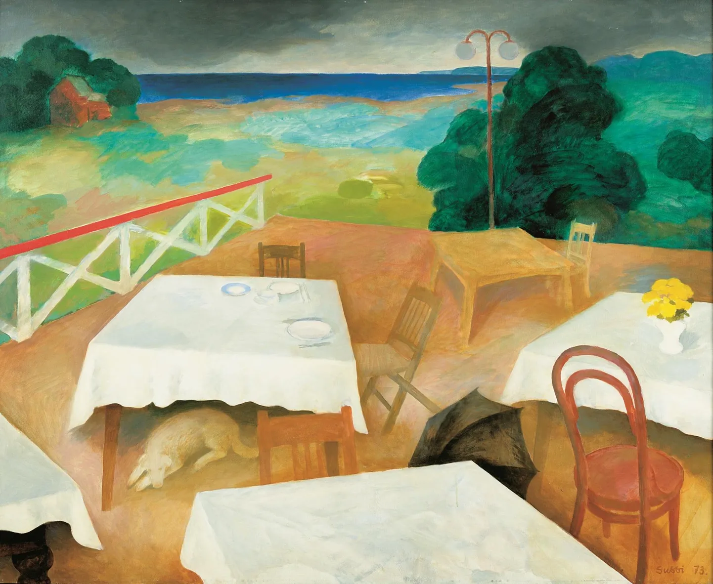 Olev Subbi maalis «Suvekohviku» (120 x 150 cm) aastal 1973.