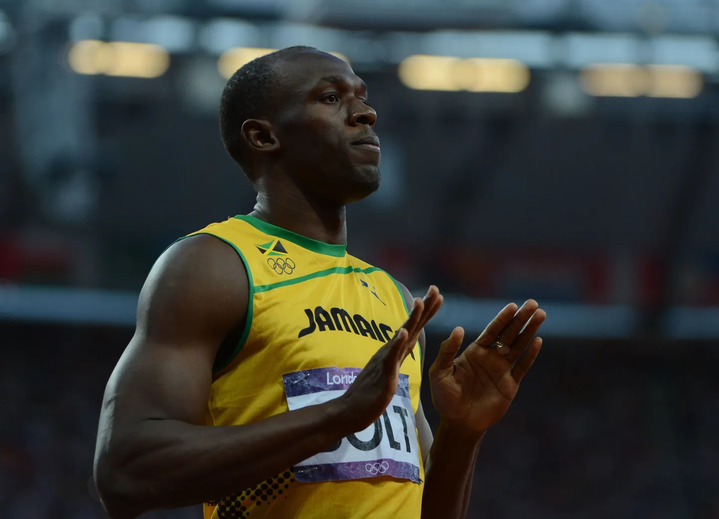 Usain Bolt pärast 200 meetri poolfinaali.