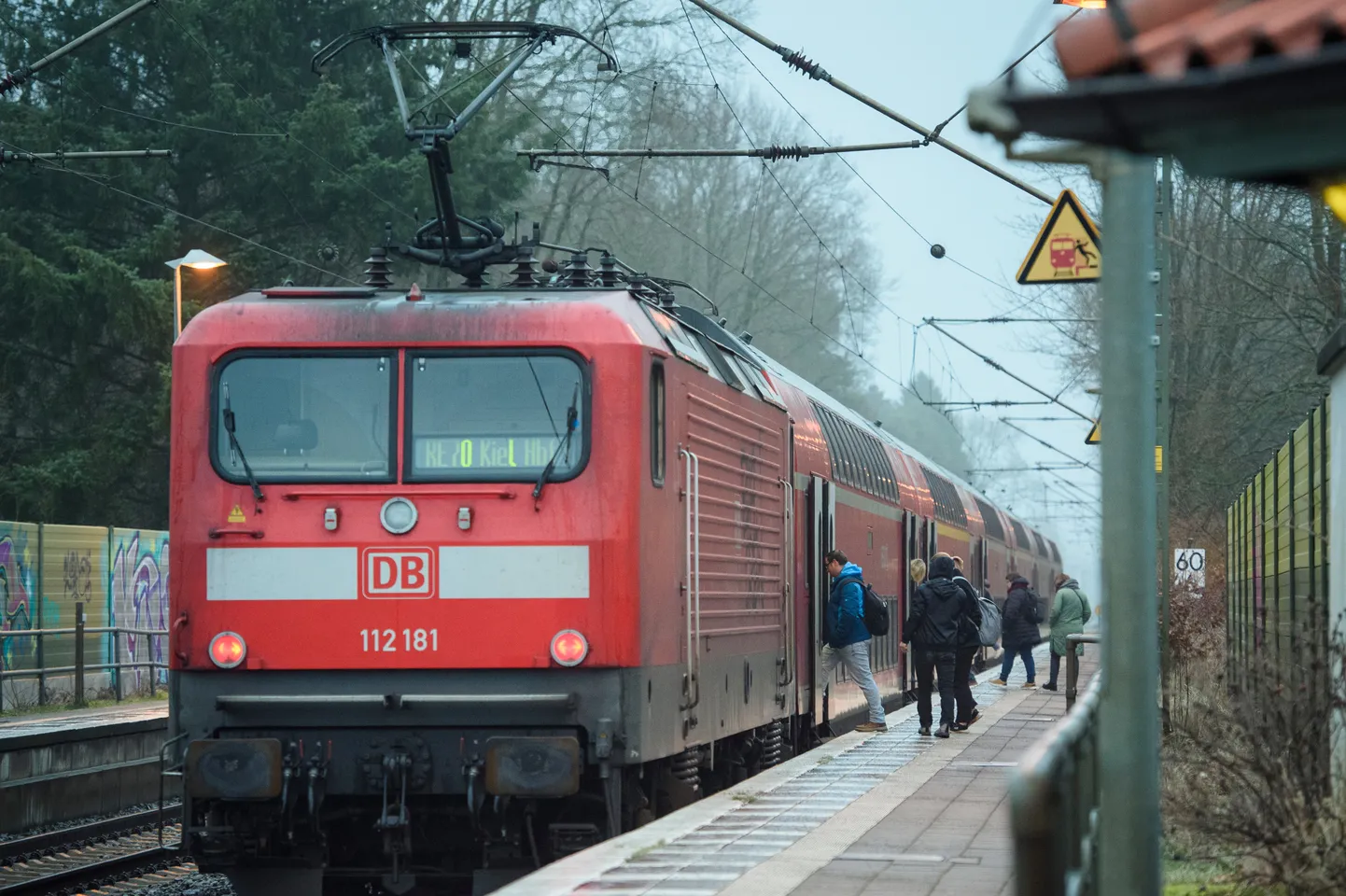 Uzbrukums vilcienā no Ķīles uz Hamburgu.
