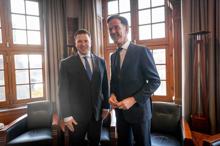 Jüri Ratas ja Hollandi peaminister Mark Rutte.