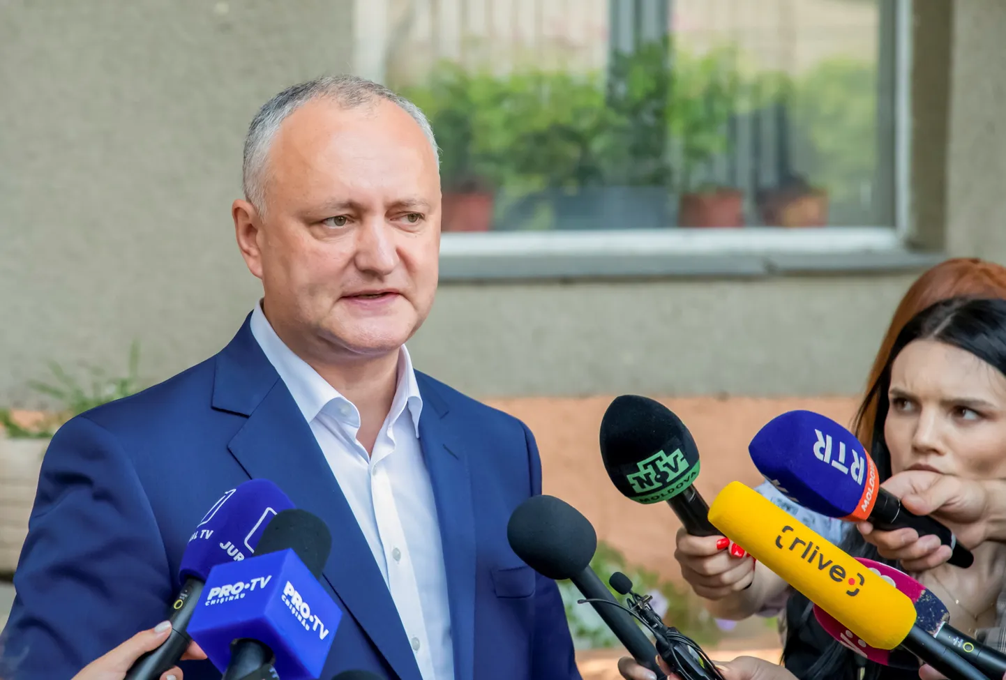Molodova endine president Igor Dodon mullu suvel parlamendivalimiste ajal.