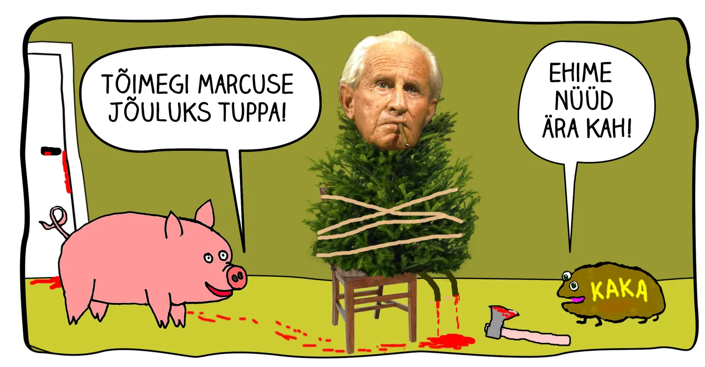 Uhke Marcuse tuppa toome suureks rõõmuks lastele