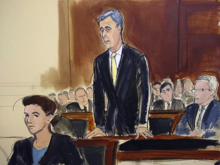 Michael Cohen kohtusaalis.