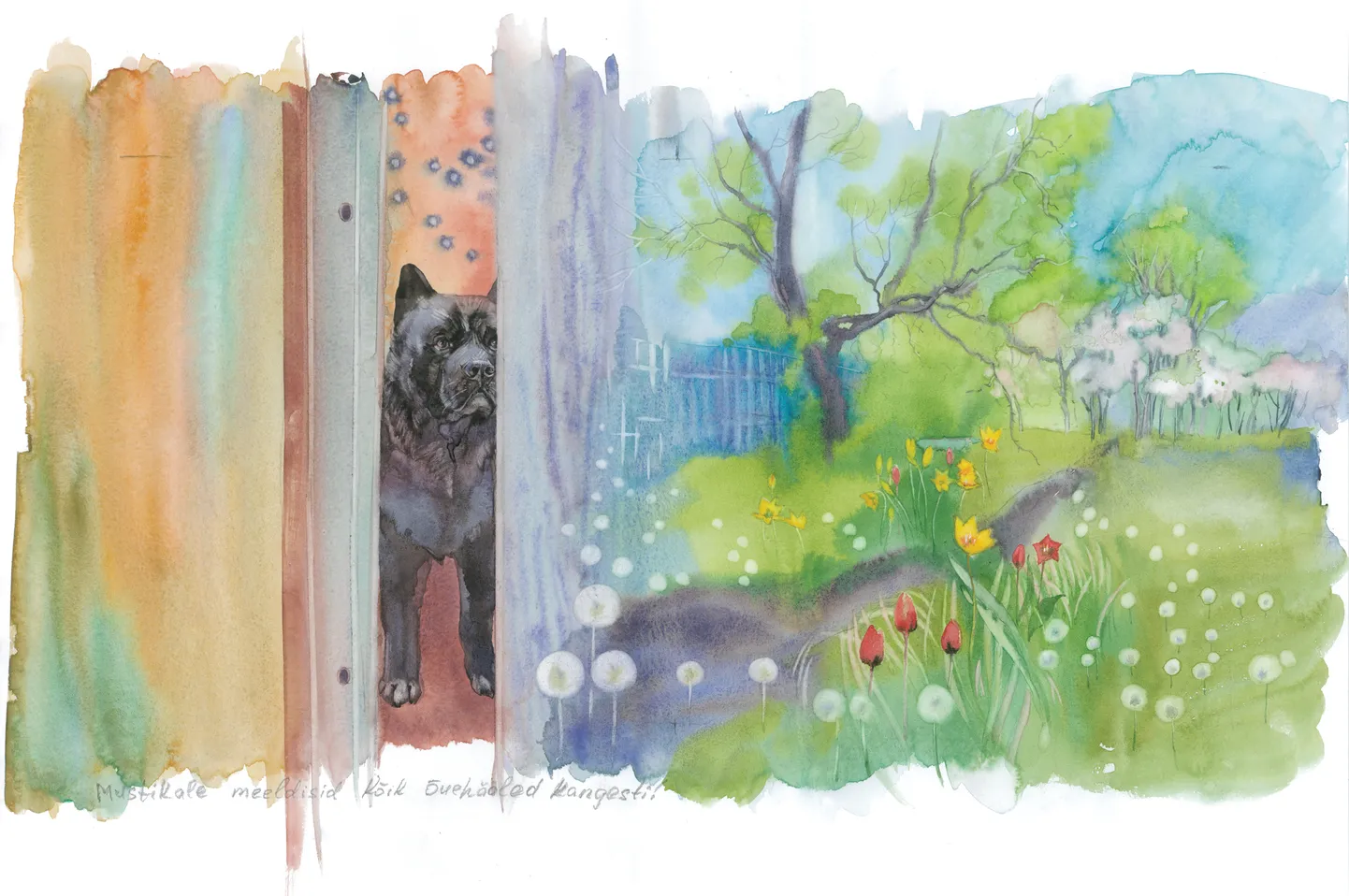 Anna Ryazanova raamatuillustratsioon.