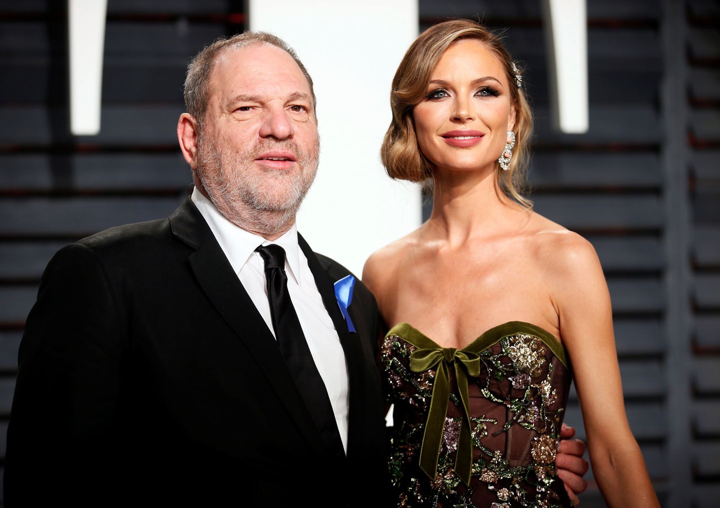 Filmiprodutsent Harvey Weinstein ja moelooja Georgina Chapman 2017. aastal.