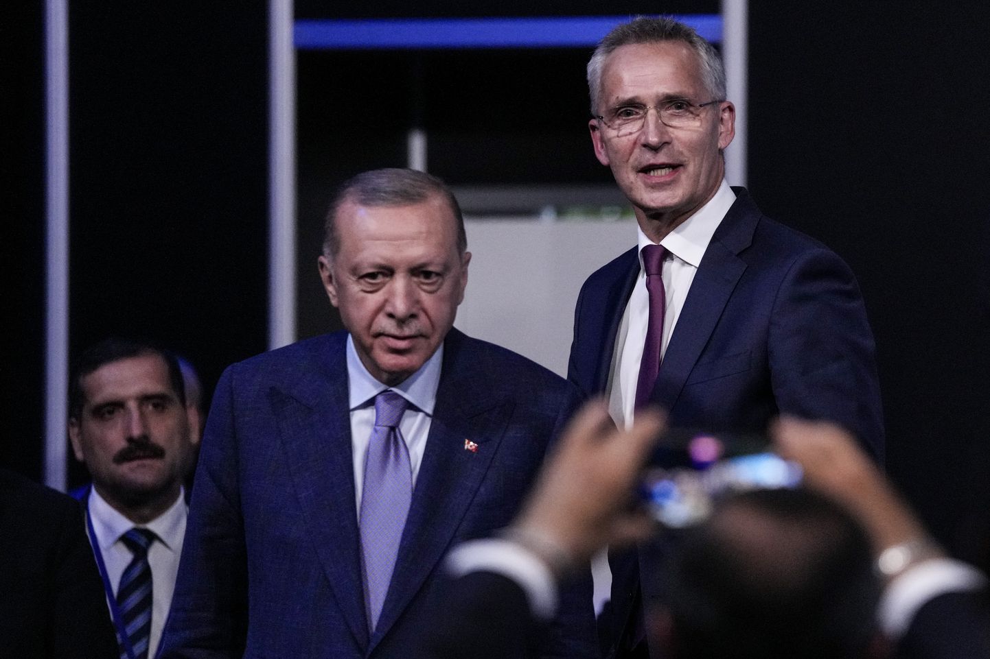 Президент Турции Реджеп Тайип Эрдоган и генсек НАТО Йенс Столтенберг.