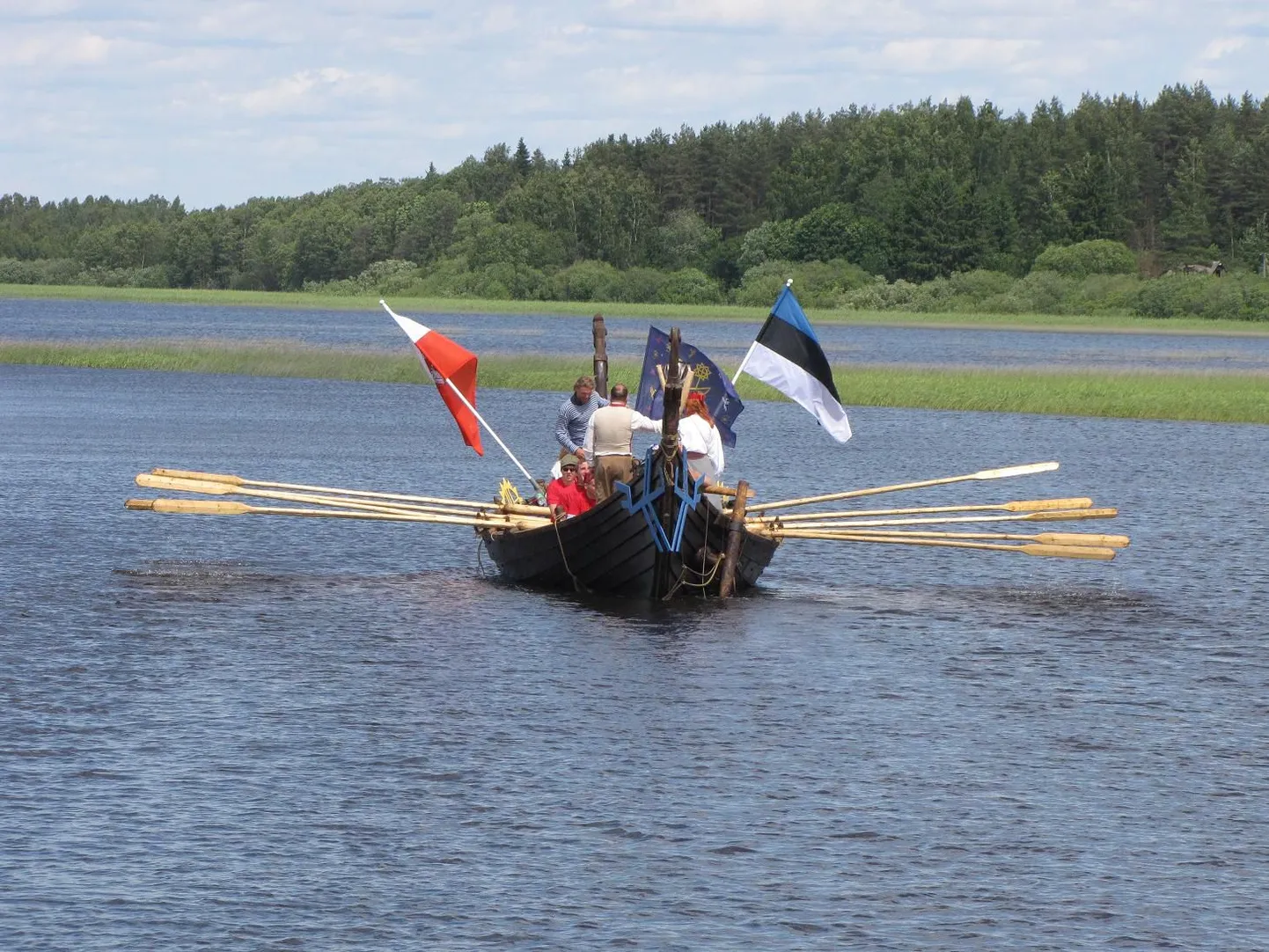 Viikingilaev Turm jõuab Võrtsjärvele