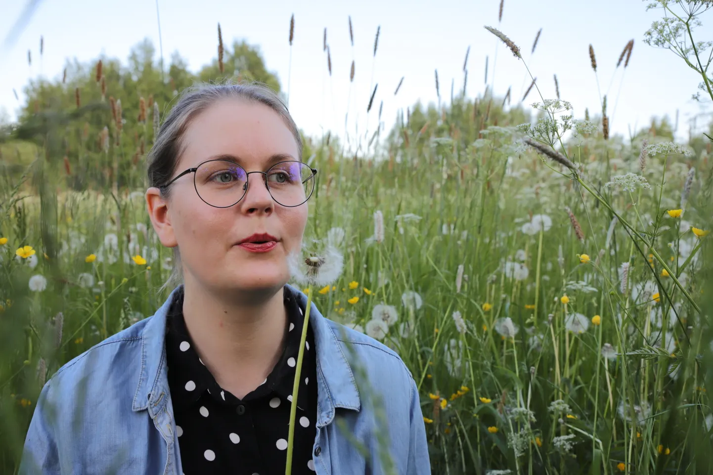 Maarja Pärtna Tähtvere dendropargis.