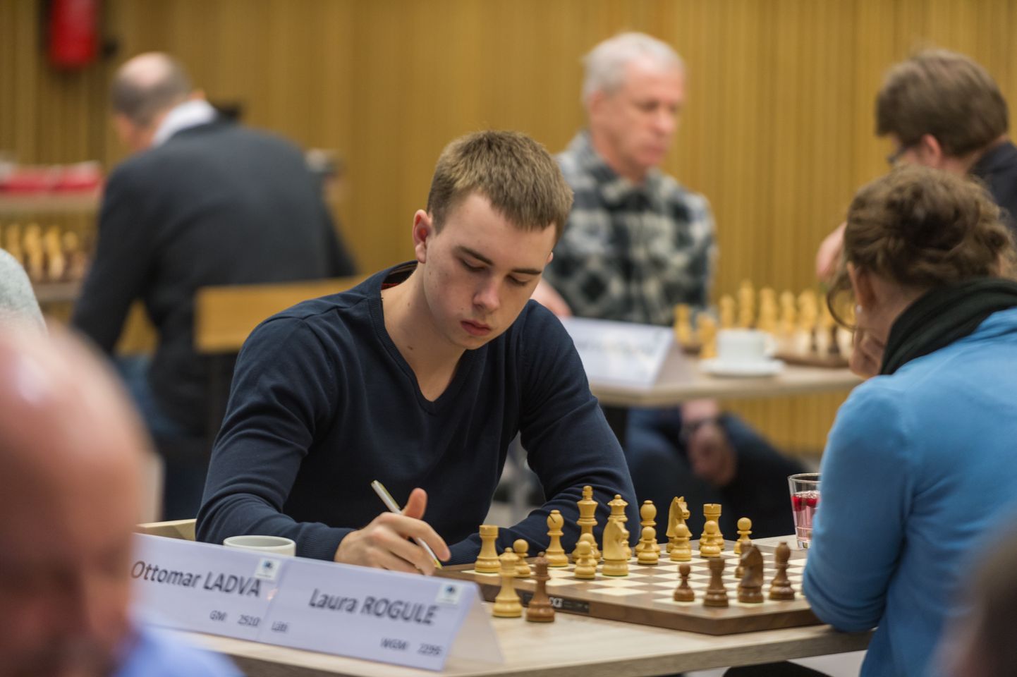 Ottomar Ladva 2016. aastal, kui ta tegi omale nime veel malemängijana.