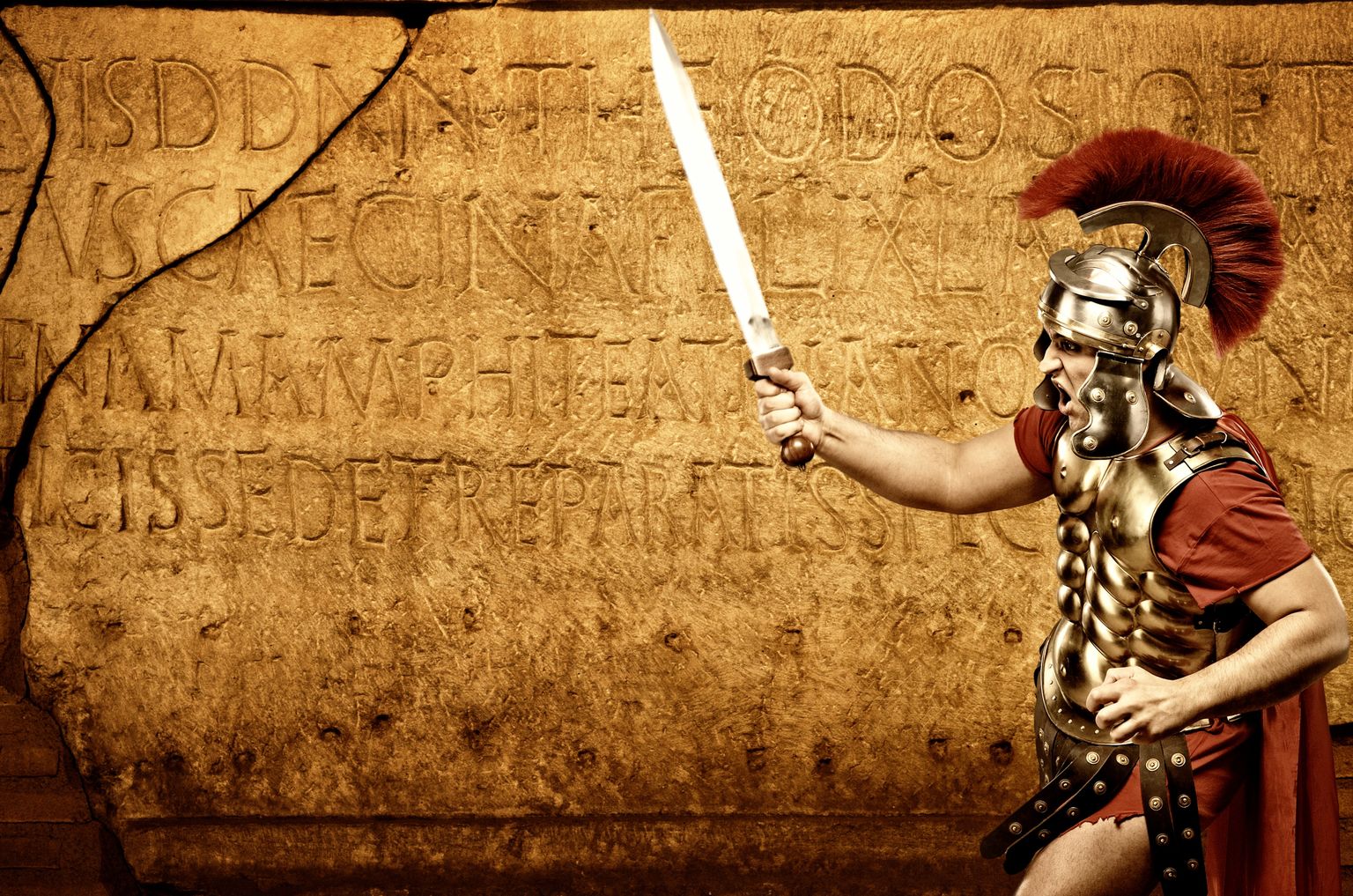 Arvutijoonistus Vana-Rooma sõdurist. Pilt on illustreeriv