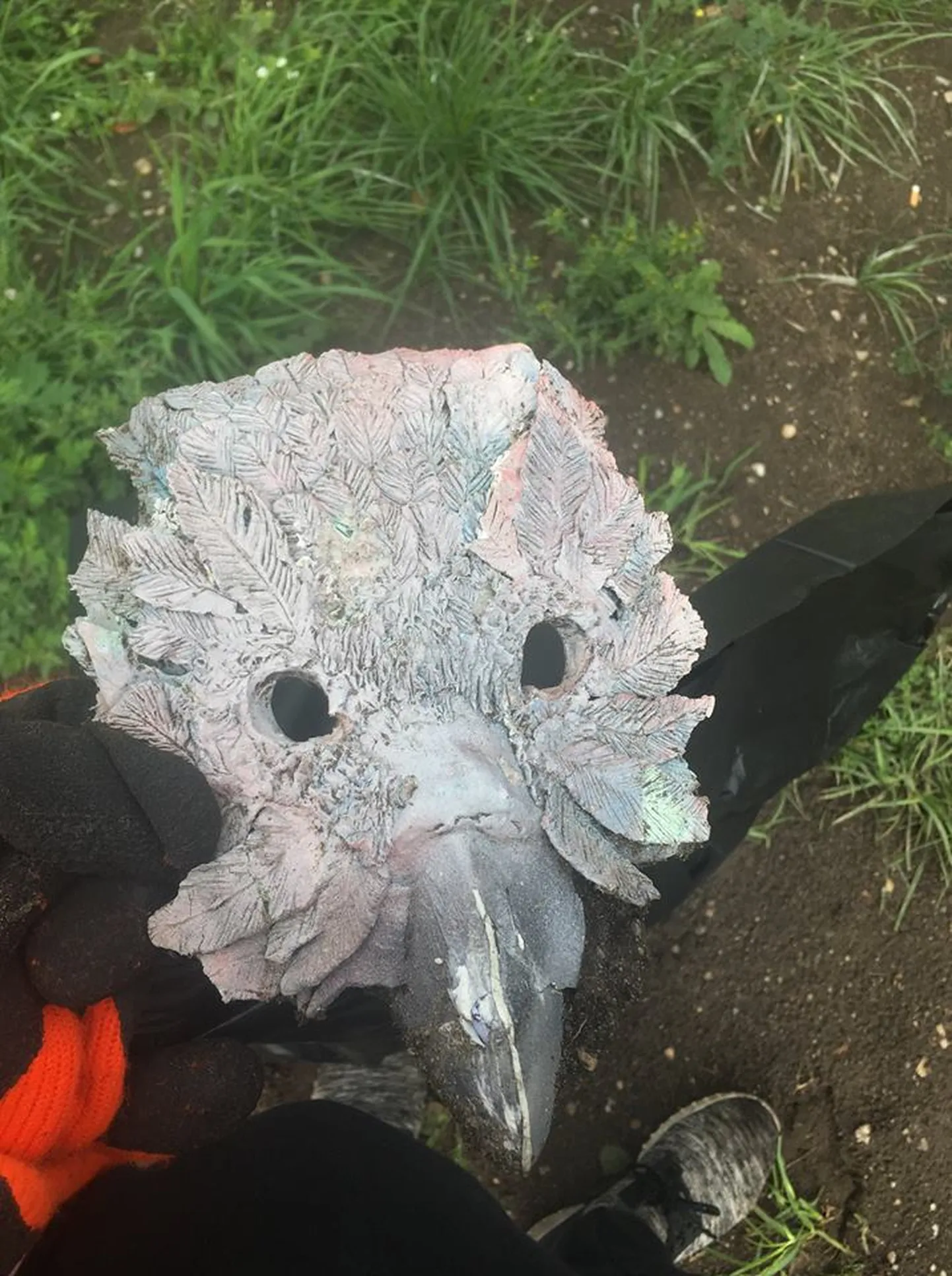 Kes jättis linnumaski metsa alla?