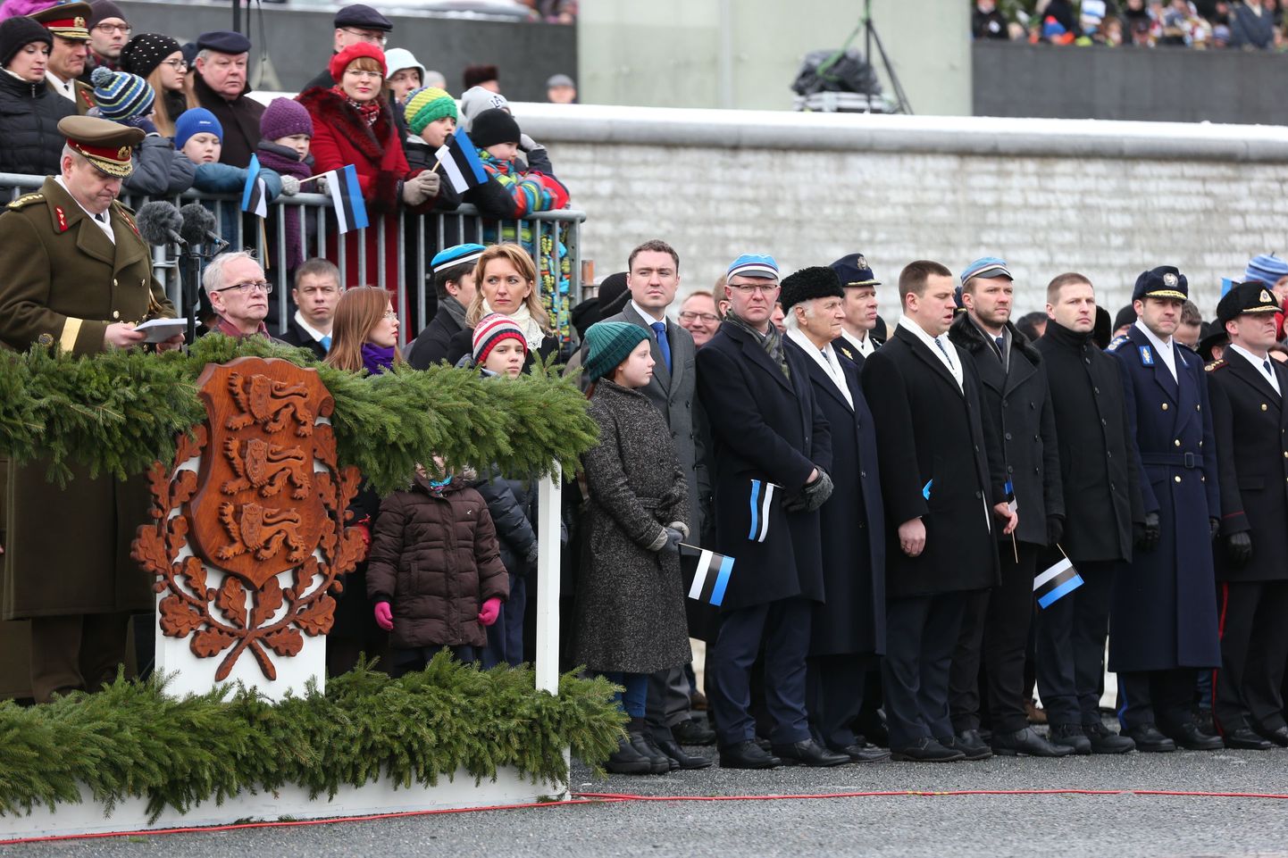 Kaitsejõudude paraad Tallinnas Vabaduse väljakul.