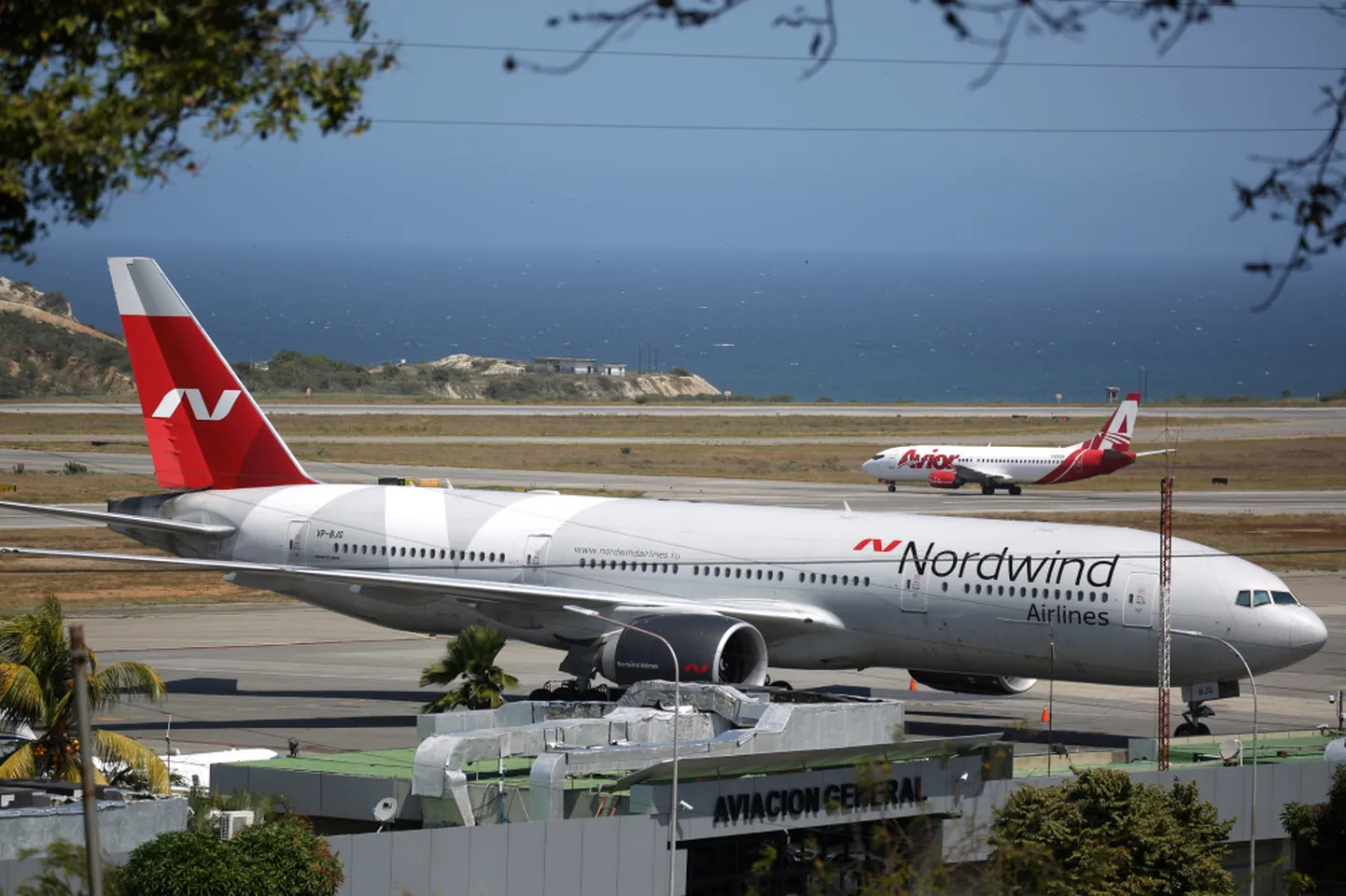 "Nordwind Airlines" lidmašīna Karkasas starptautiskajā lidostā. Ilustratīvs attēls