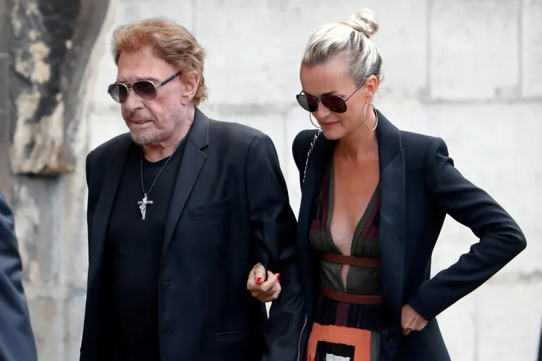 Johnny Hallyday ja ta naine Laeticia