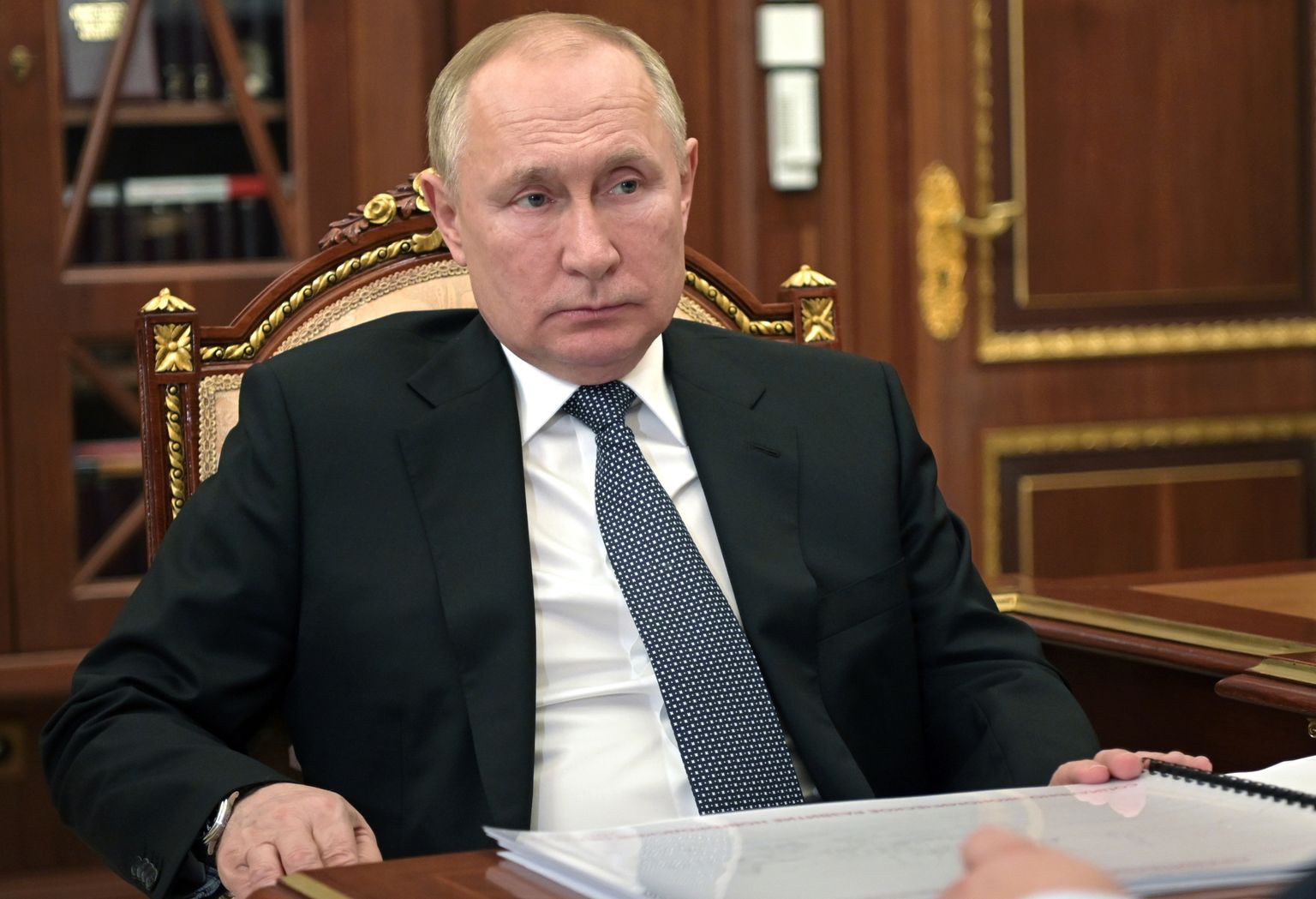 Venemaa president Vladimir Putin 22. märtsil 2022 Moskvas Kremlis