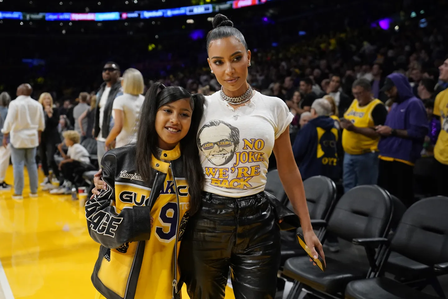 Kim Kardashian ja North West.