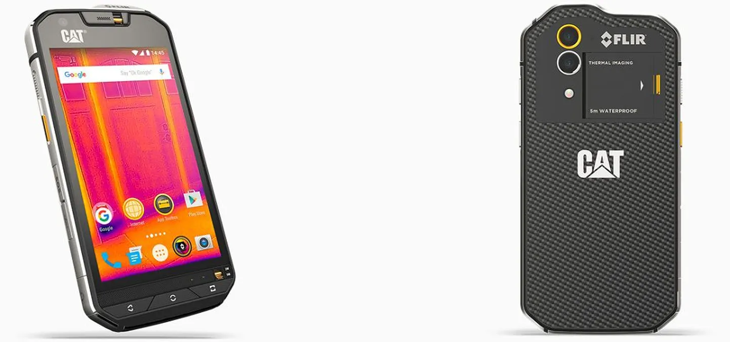 Korralik töömehe nutitelefon Cat S60, mis võib kukkuda maha ja lausa vette.