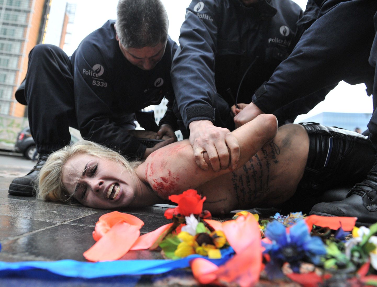 Активистка женского движения Femen.