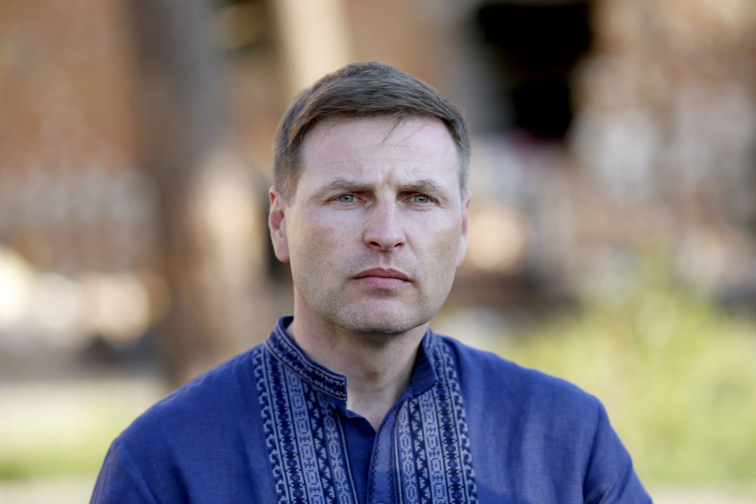 Hanno Pevkur visiidil Ukrainas juunis 2022.