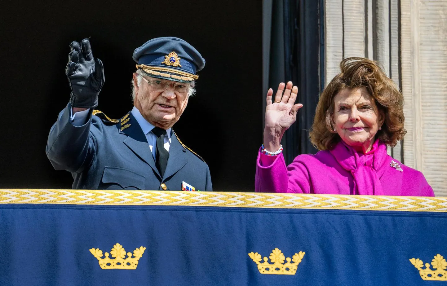 Король Швеции Карл XVI Густав и королева Сильвия.