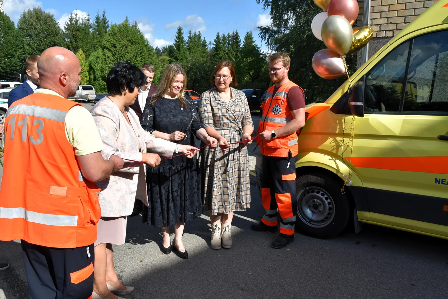 NMPD jaunā brigāžu punktu atklāšana Jelgavas novada Ozolniekos.
