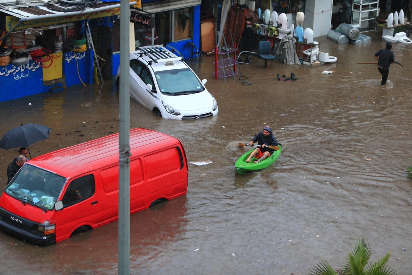 Üleujutus Liibanoni pealinnas Beirutis
