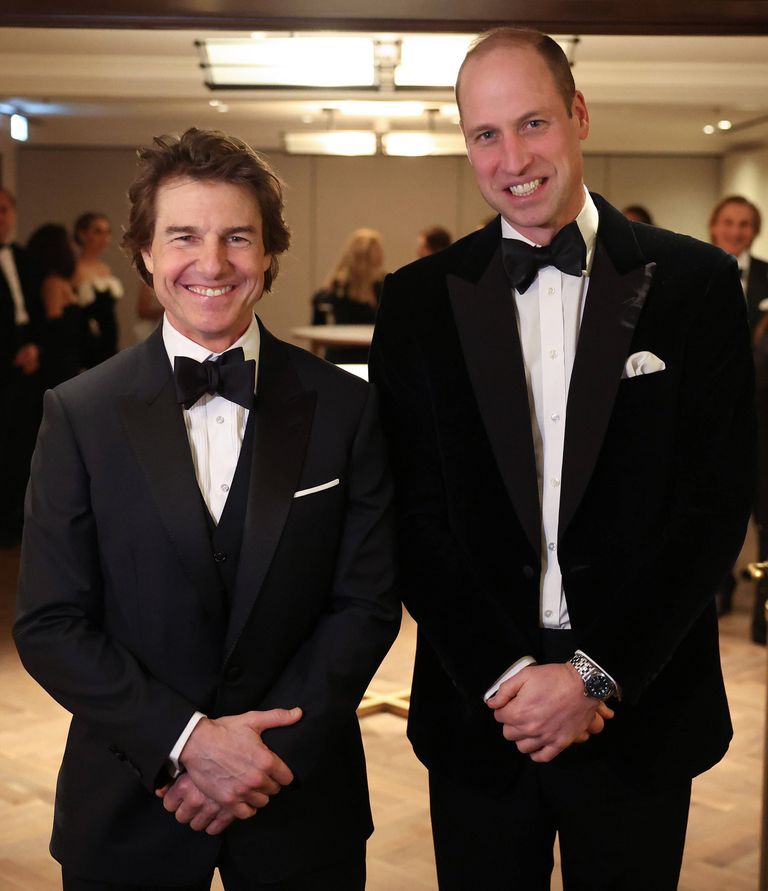 Prince William meets Tom Cruise as he attends the Londonâs Air Ambulance Charity Gala Dinner at Raffles London, London, UK on the 7th February 2024.Picture by Daniel Leal/WPA-Pool//GEORGEROGERS_09560017/Credit:GEORGE ROGERS/SIPA/2402081001