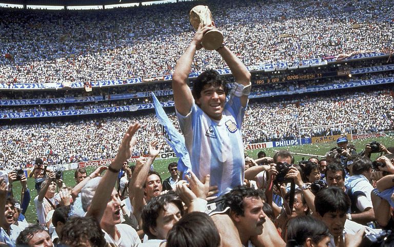 29. juuni 1986. Diego Maradona pärast võidukat MMi finaali.