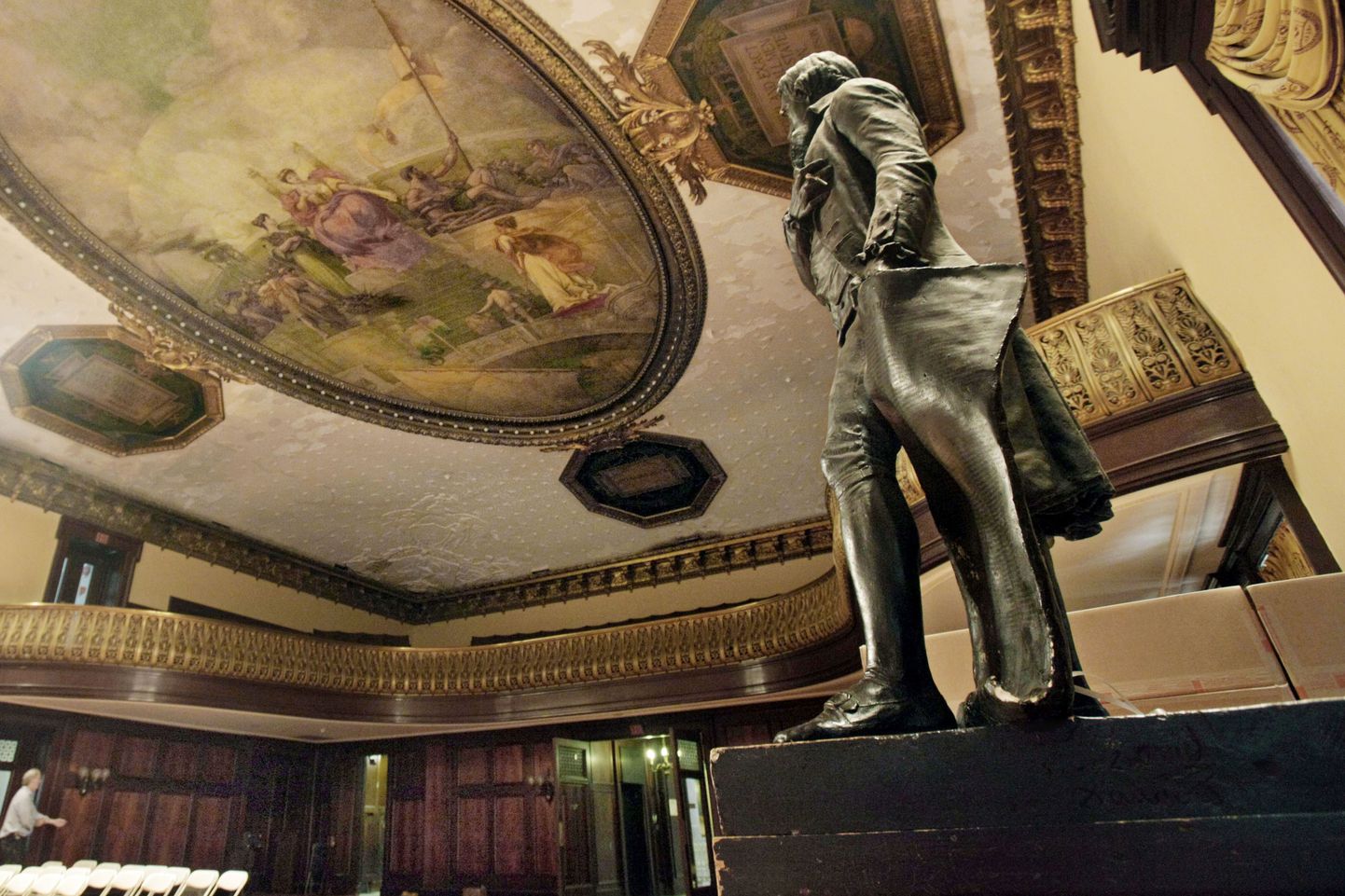 Thomas Jeffersoni skulptuur New Yorgi raekojas 14. juuli 2010.