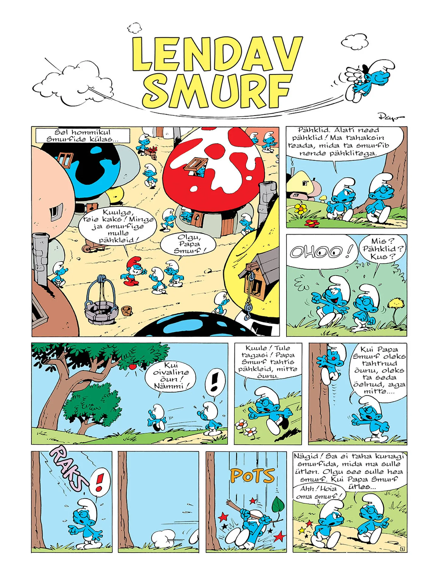 Peyo «Lendav Smurf».