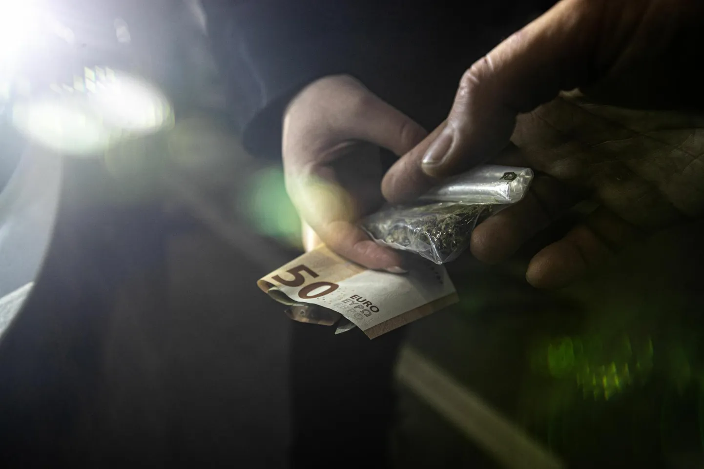 Suures koguses narkootilise aine ebaseadusliku käitlemise eest karistatakse kriminaalkorras ühe- kuni kümneaastase vangistusega.