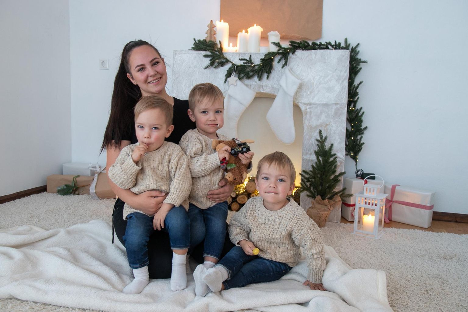 Sigrid Holmsen kasvatab oma kolme poega üksinda. 23. jaanuaril saavad (vasakult) Samwise, Steffen ja Styles kolmeaastaseks.