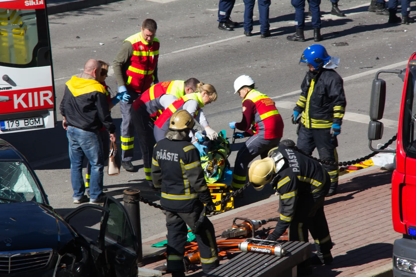 В тяжелой аварии в центре Таллинна 16 мая пострадали 14 человек.
