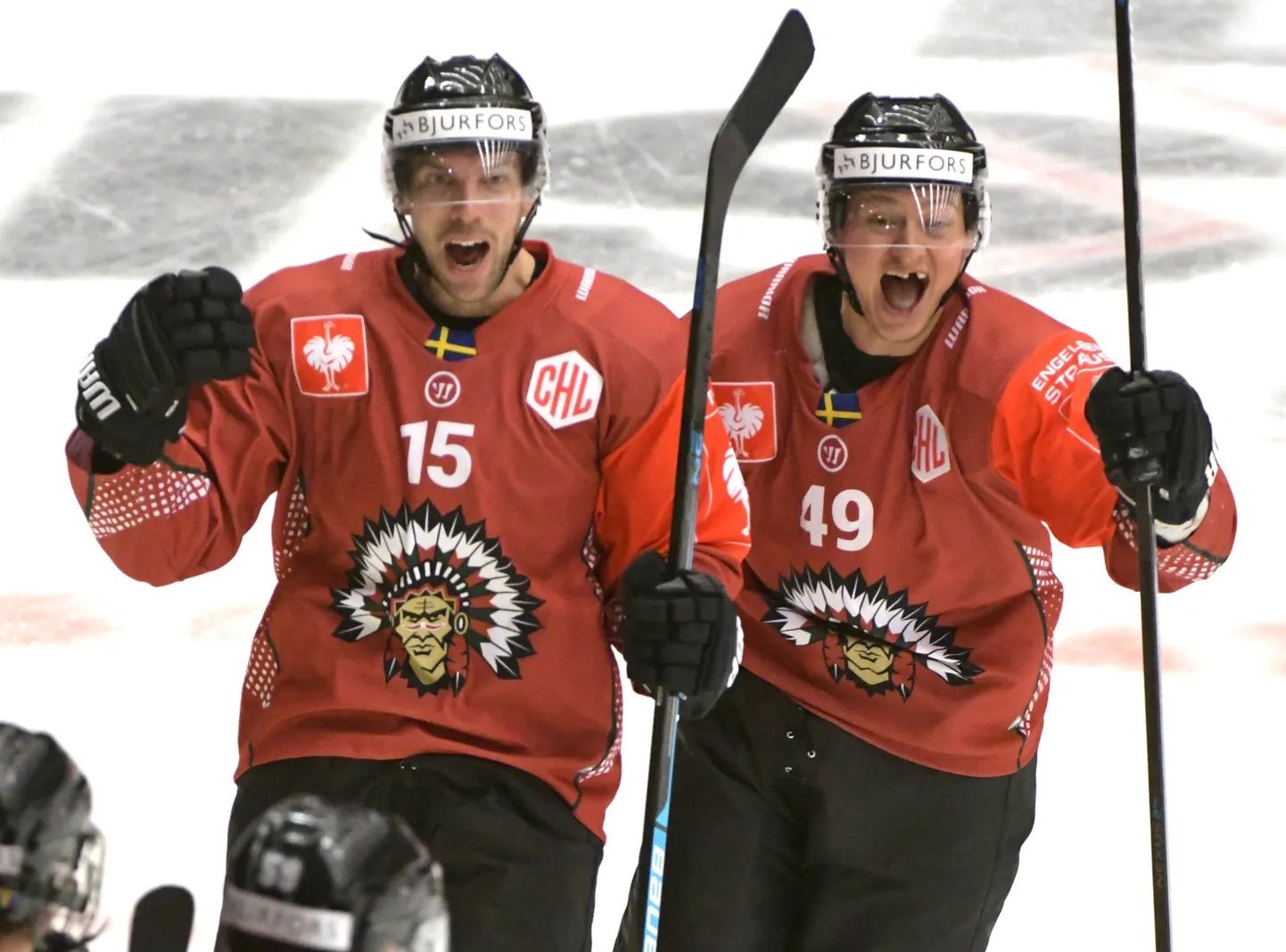 Frölunda Indiansi mängijad.