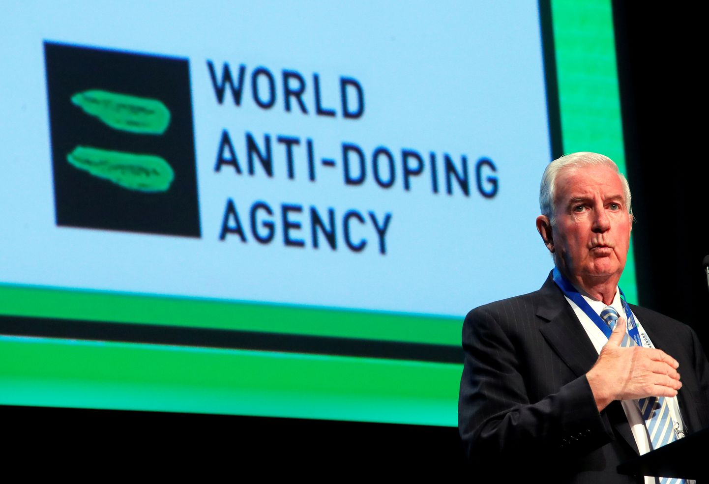 Maailma Antidopinguagentuuri (WADA) president Craig Reedie 2018. aasta märtsis Šveitsis Lausanne'is organisatsiooni sümpoosionil.