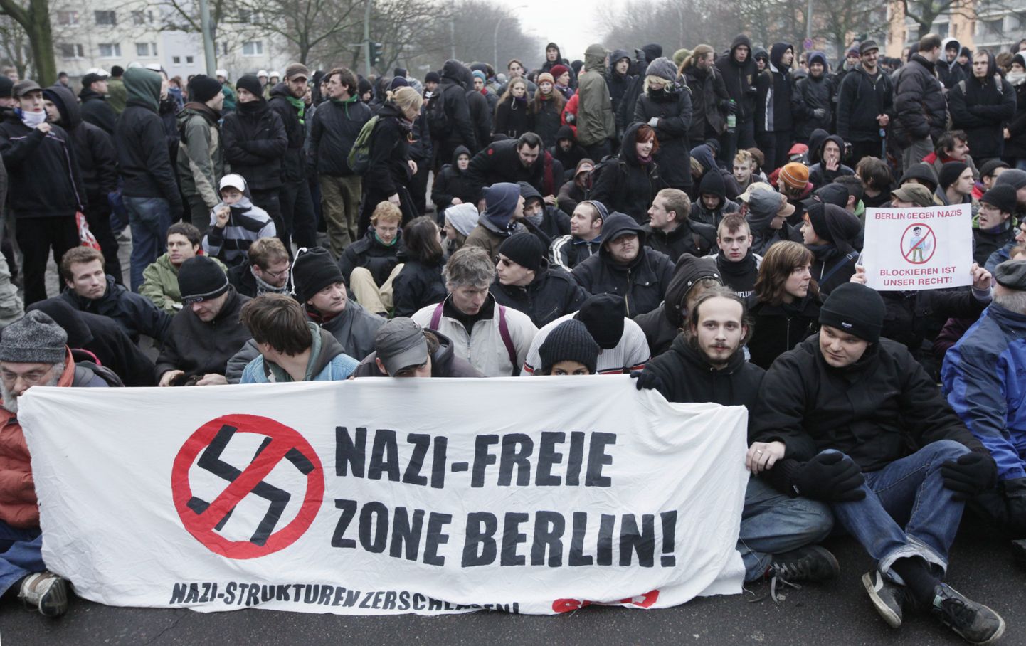 Paremäärmuslaste vastu suunatud meeleavaldus Berliinis.