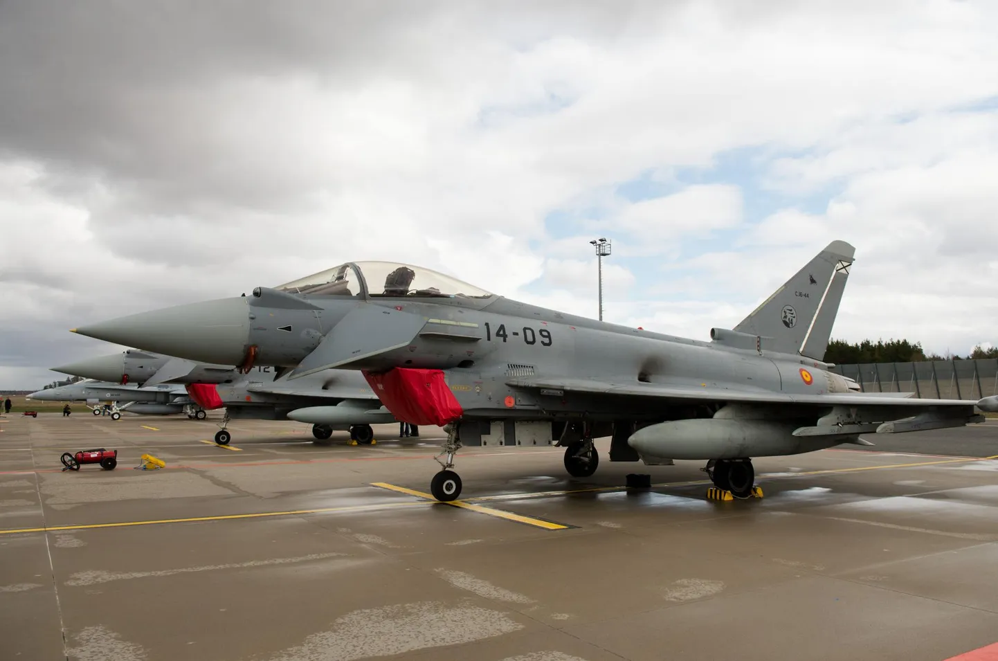 Hispaania hävitajad Eurofighter Ämari lennuväljal. Mihkel Maripuu / Postimees