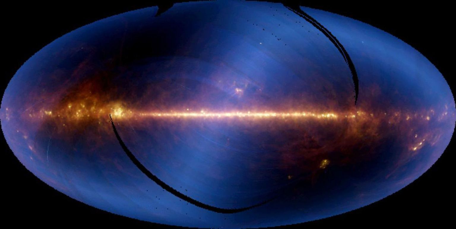 NASA arvutipilt meie galaktikast Linnuteest, mis on üks paljudest galatikatest universumis