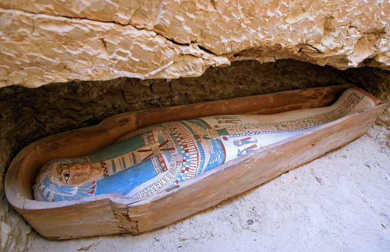 El-Lahuni püramiidist 2009 leitud sarkofaag