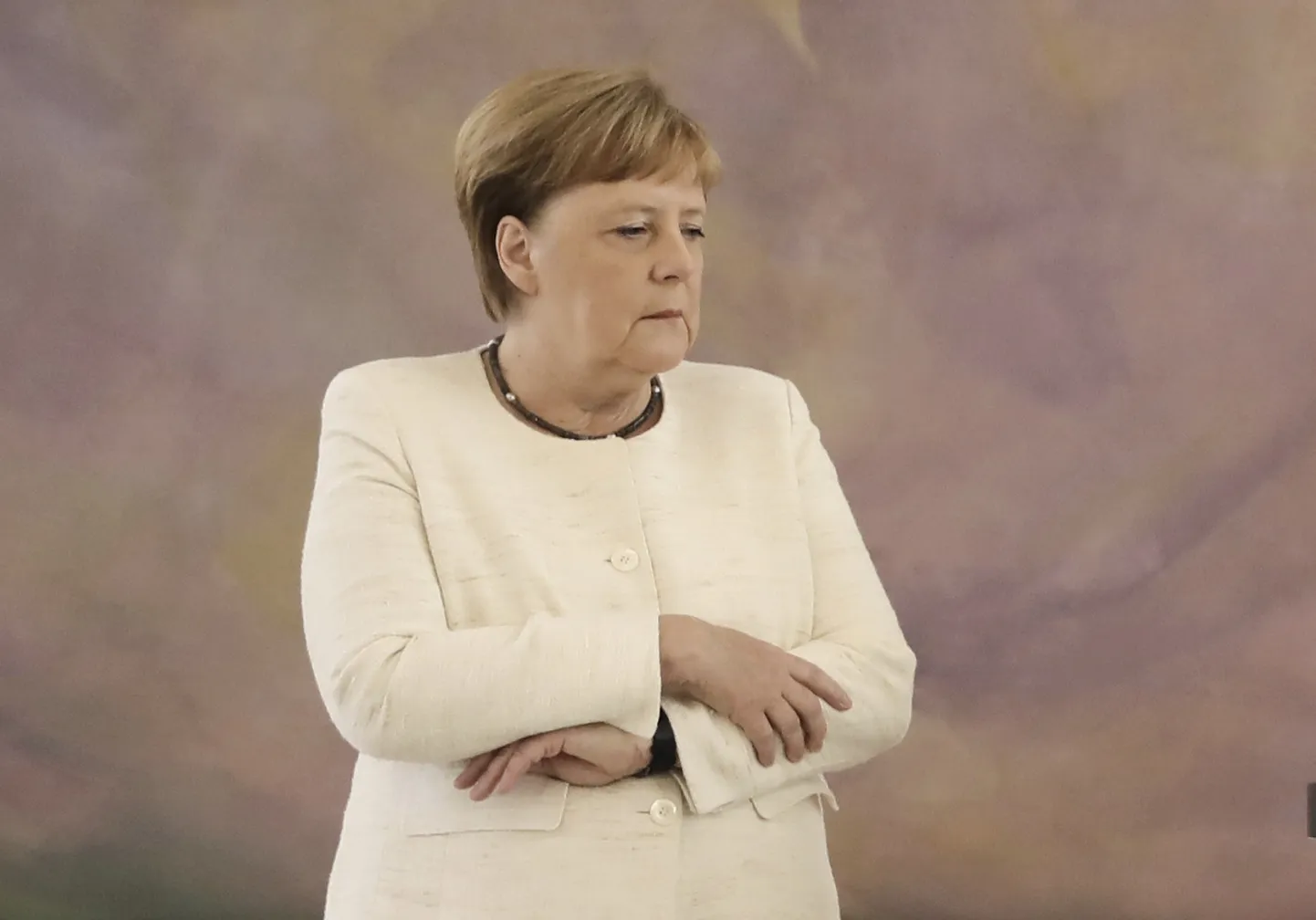 Kantsler Angela Merkel osalemas täna Christine Lambrechti justiitsministriks vannutamise tseremoonial.